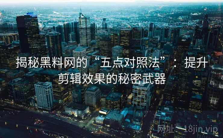 揭秘黑料网的“五点对照法”：提升剪辑效果的秘密武器  第2张
